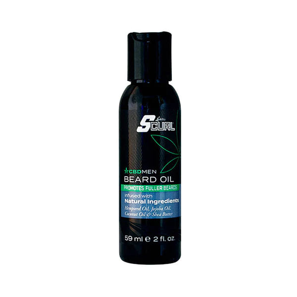 S-CURL CBD MEN BEARD OIL 2 OZ