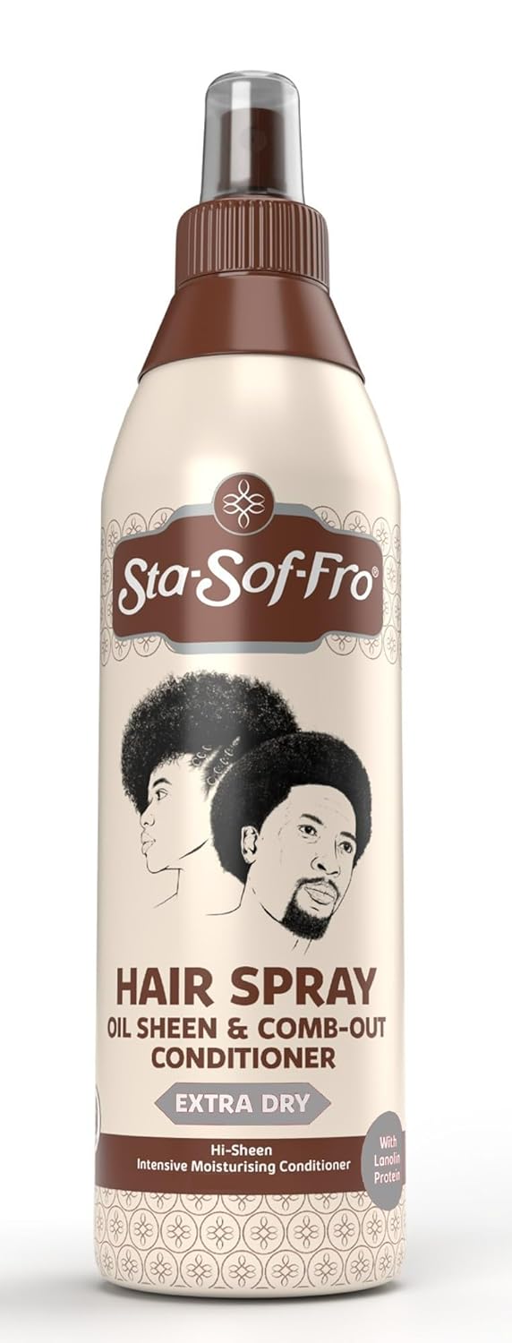 STA-SOF-FRO HAIR SPRAY OIL SHEEN & COMB OUT CONDITIONER EXTRA DRY
