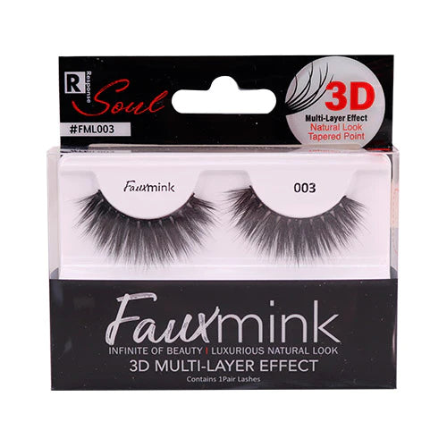 RESPONSE SOUL 3D MULTI LAYER EFFECT FAUX MINK EYELASHES