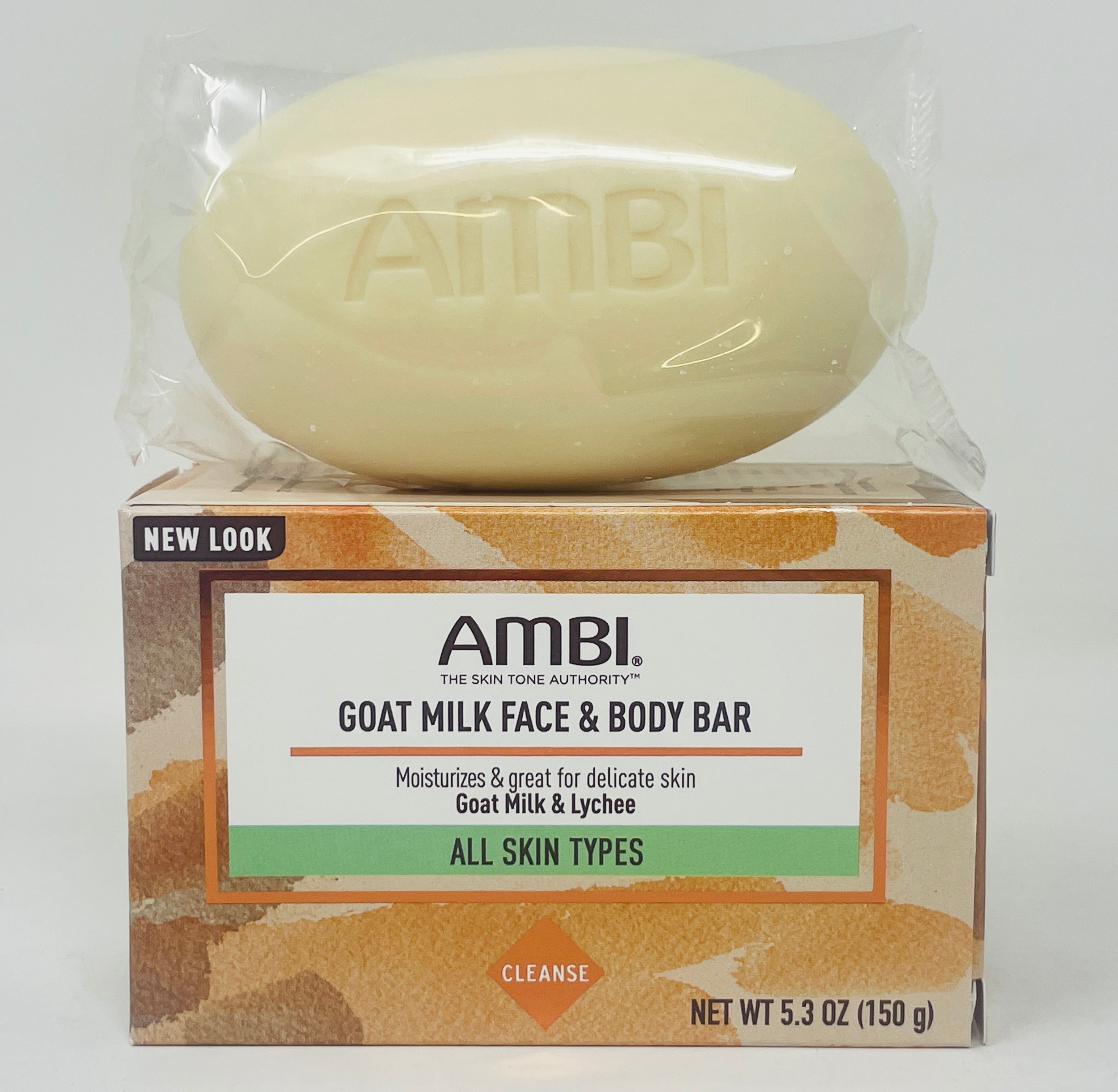 AMBI GOAT MILK FACE & BODY BAR SOAP 5.3 OZ