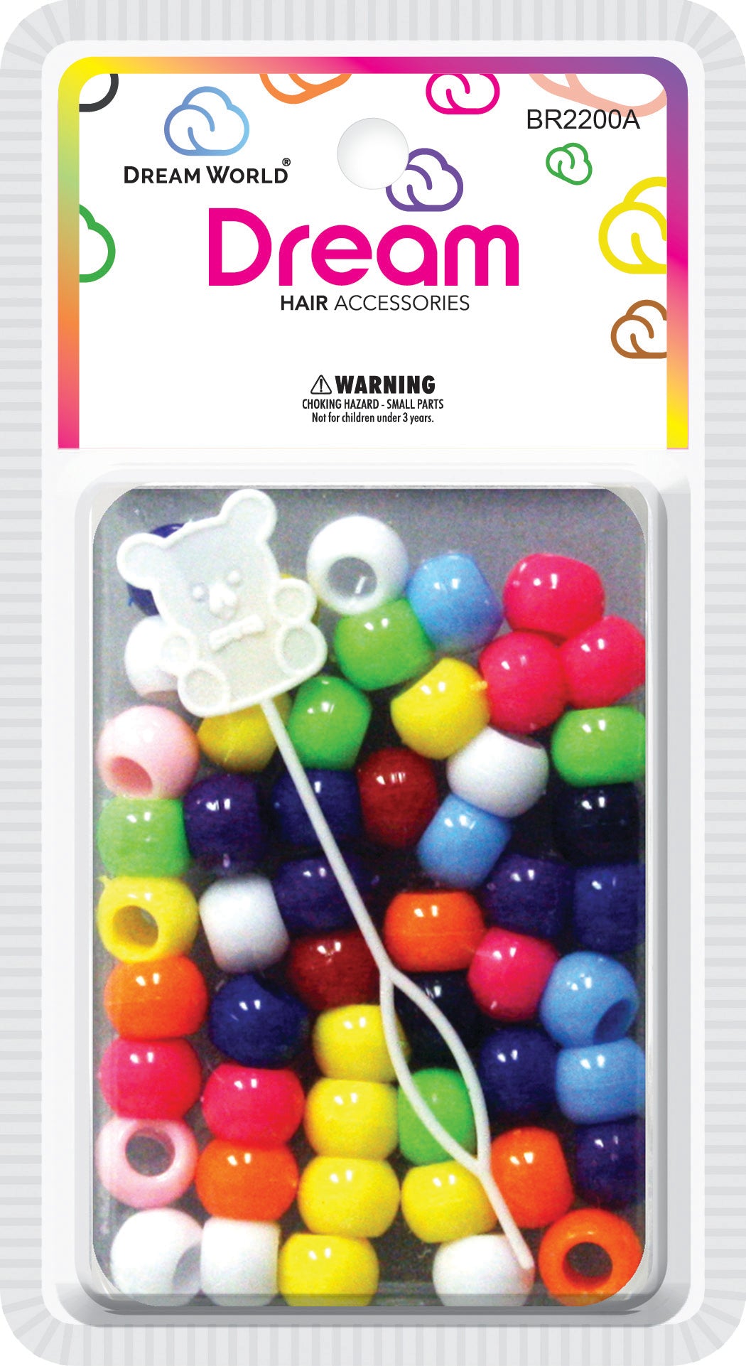 DREAM WORLD BIG ROUND HAIR BEADS -