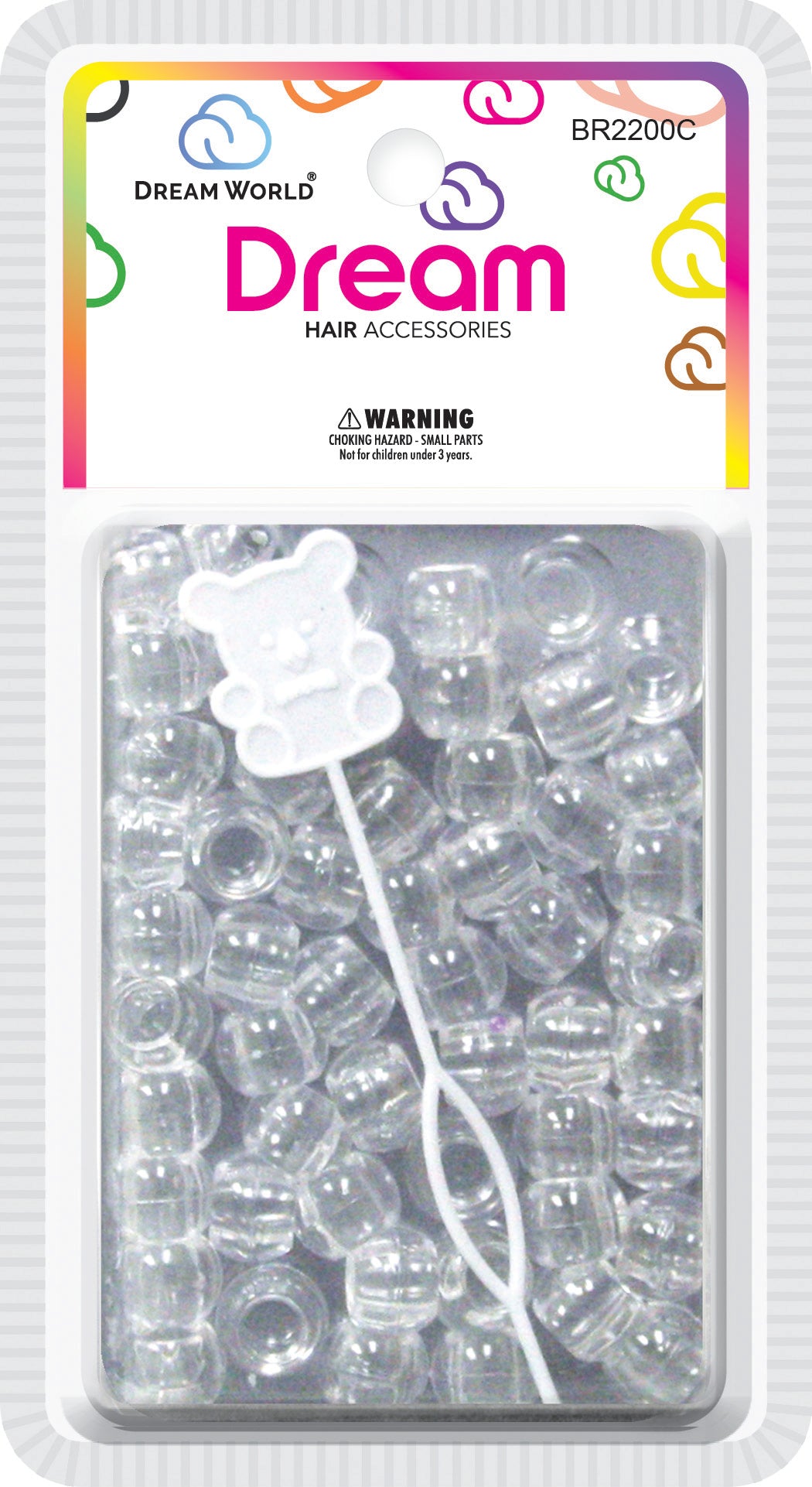 DREAM WORLD BIG ROUND HAIR BEADS -