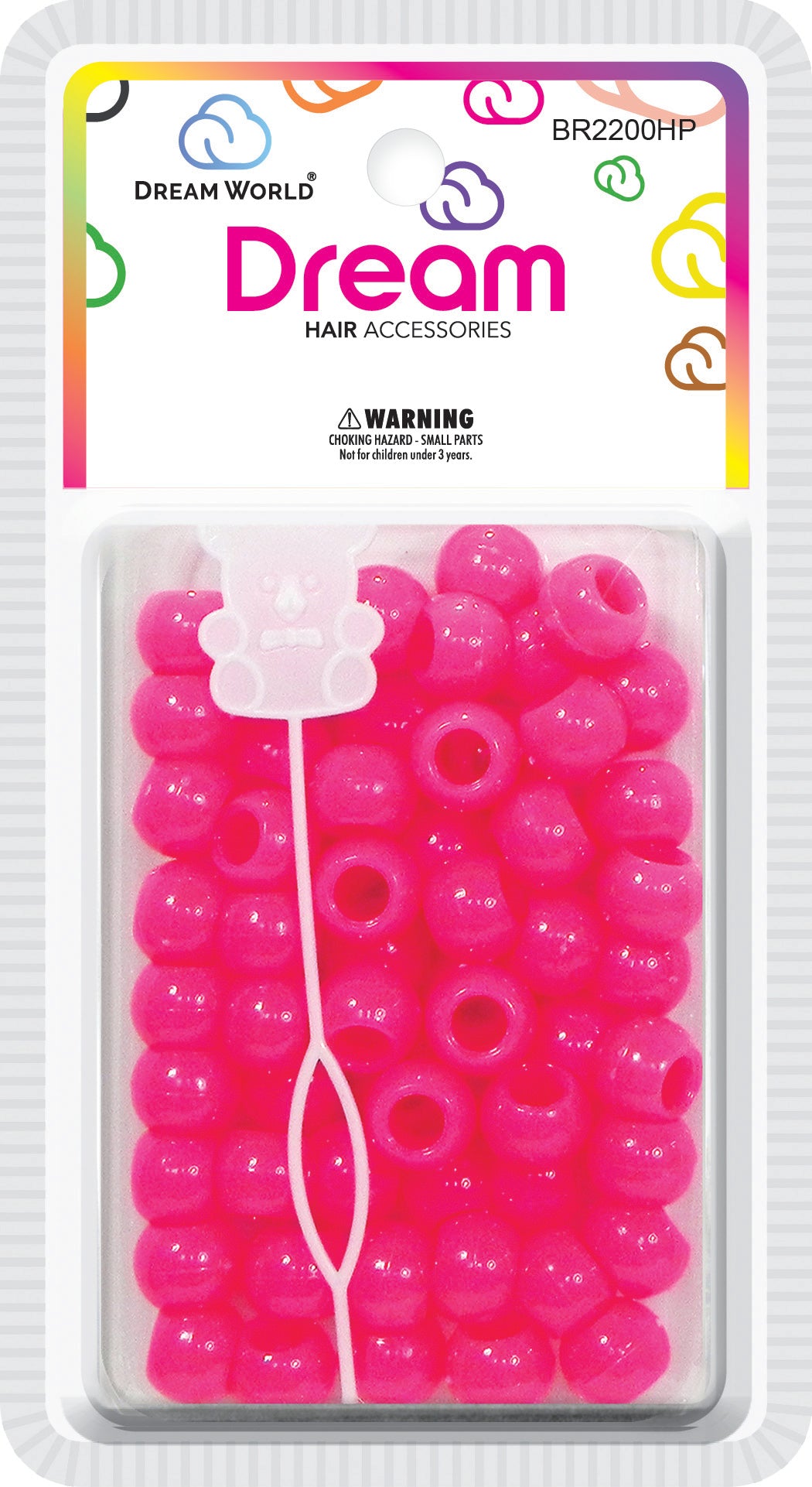 DREAM WORLD BIG ROUND HAIR BEADS -