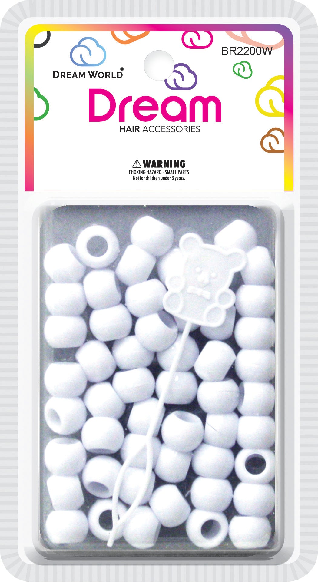 DREAM WORLD BIG ROUND HAIR BEADS -