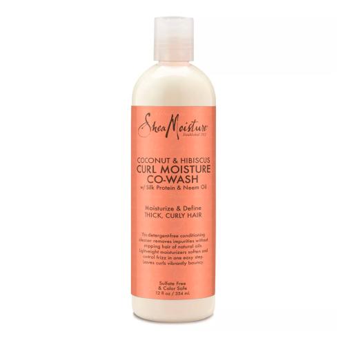 SHEA MOISTURE COCONUT & HIBISCUS CURL MOISTURE CO-WASH  (12OZ)