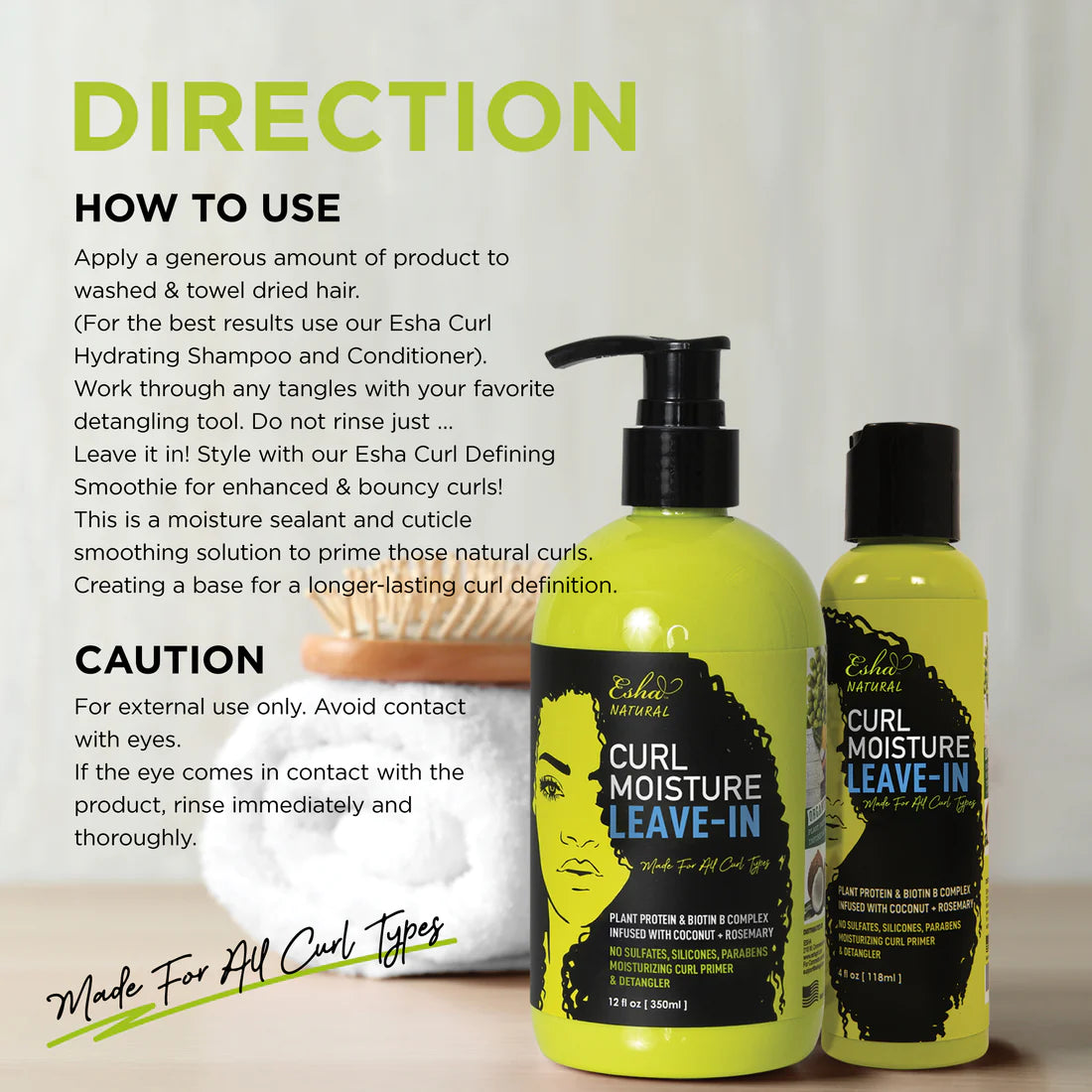 ESHA NATURAL - CURL MOISTURE LEAVE-IN CONDITIONER