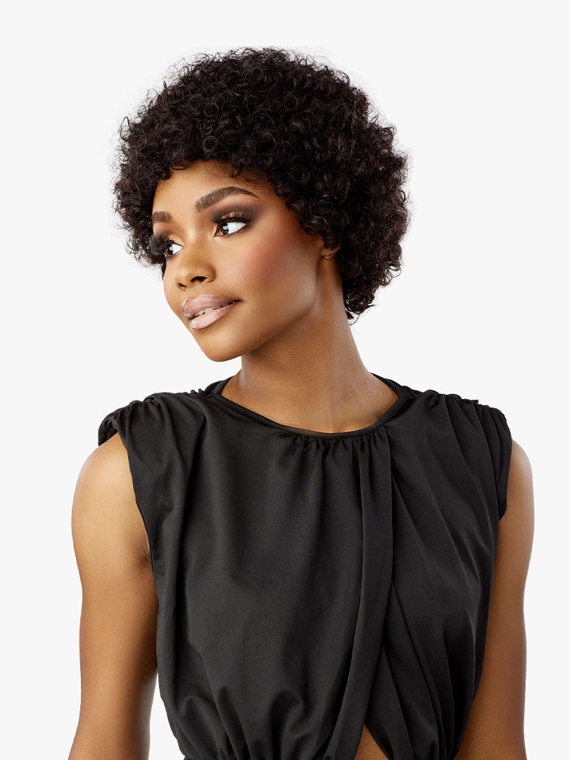 SENSATIONNEL - EMPIRE HUMAN HAIR SALT & PEPPER WIG - BLISS