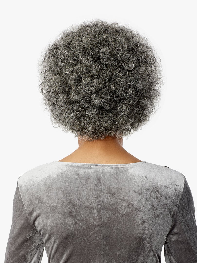 SENSATIONNEL - EMPIRE HUMAN HAIR SALT & PEPPER WIG - BLISS