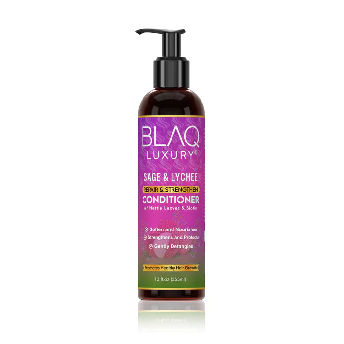 BLAQ LUXURY SAGE & LYCHEE REPAIR & STRENGTHEN CONDITIONER 12 OZ