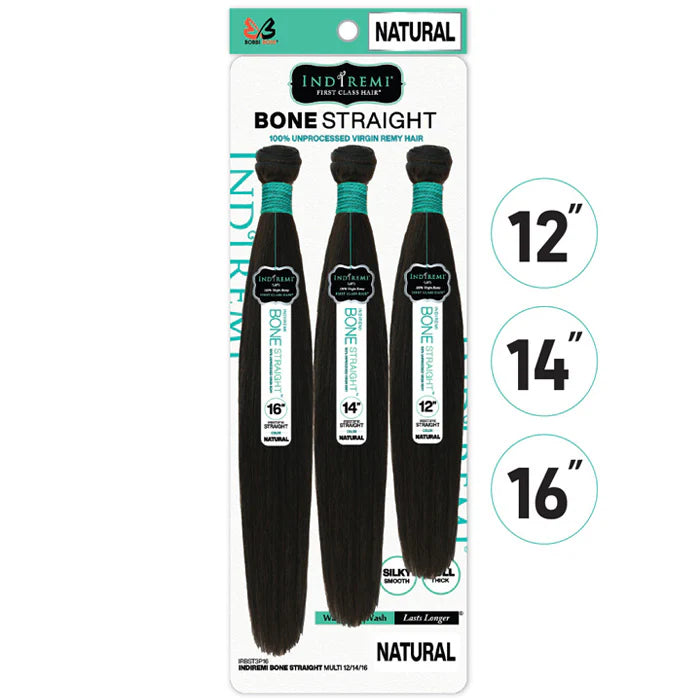 BOSS HAIR INDIREMI BONE 100% UNPROCESSED 3PCS STRAIGHT WEAVING HAIR
