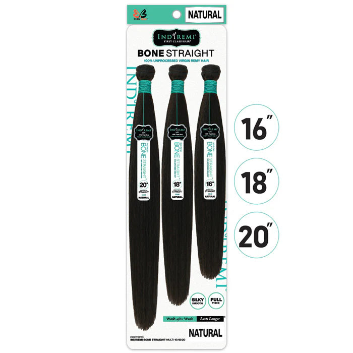 BOSS HAIR INDIREMI BONE 100% UNPROCESSED 3PCS STRAIGHT WEAVING HAIR