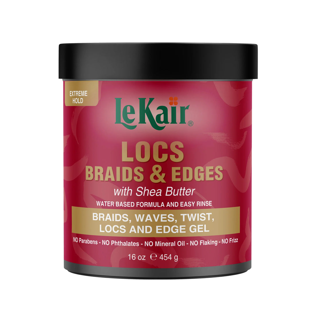 LEKAIR LOCS BRAIDS & EDGES GEL 16 OZ