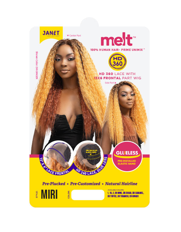 JANET COLLECTION MELT GLUELESS HD 360 LACE MIRI WIG