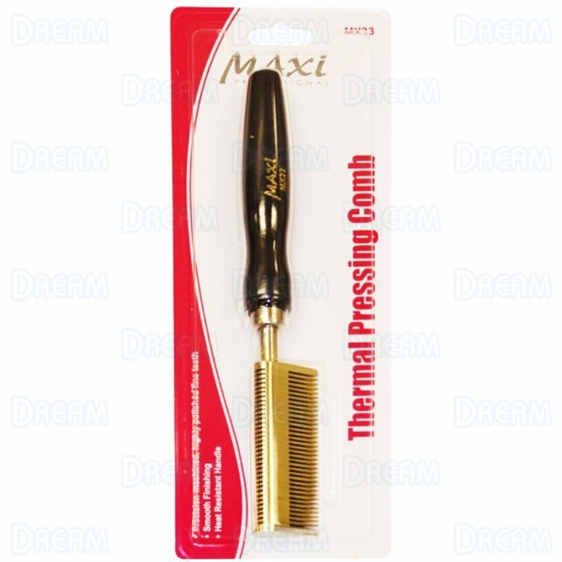 MAXI THERMAL PRESSING COMB - BRASS DOUBLE STRAIGHT
