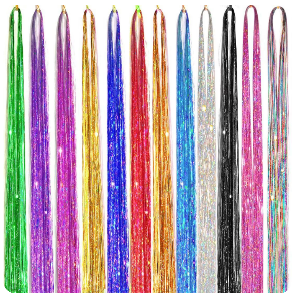 HAIR TINSEL EXTENSIONS