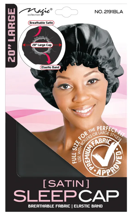 MAGIC COLLECTION SATIN SLEEP CAP X-LARGE 21"