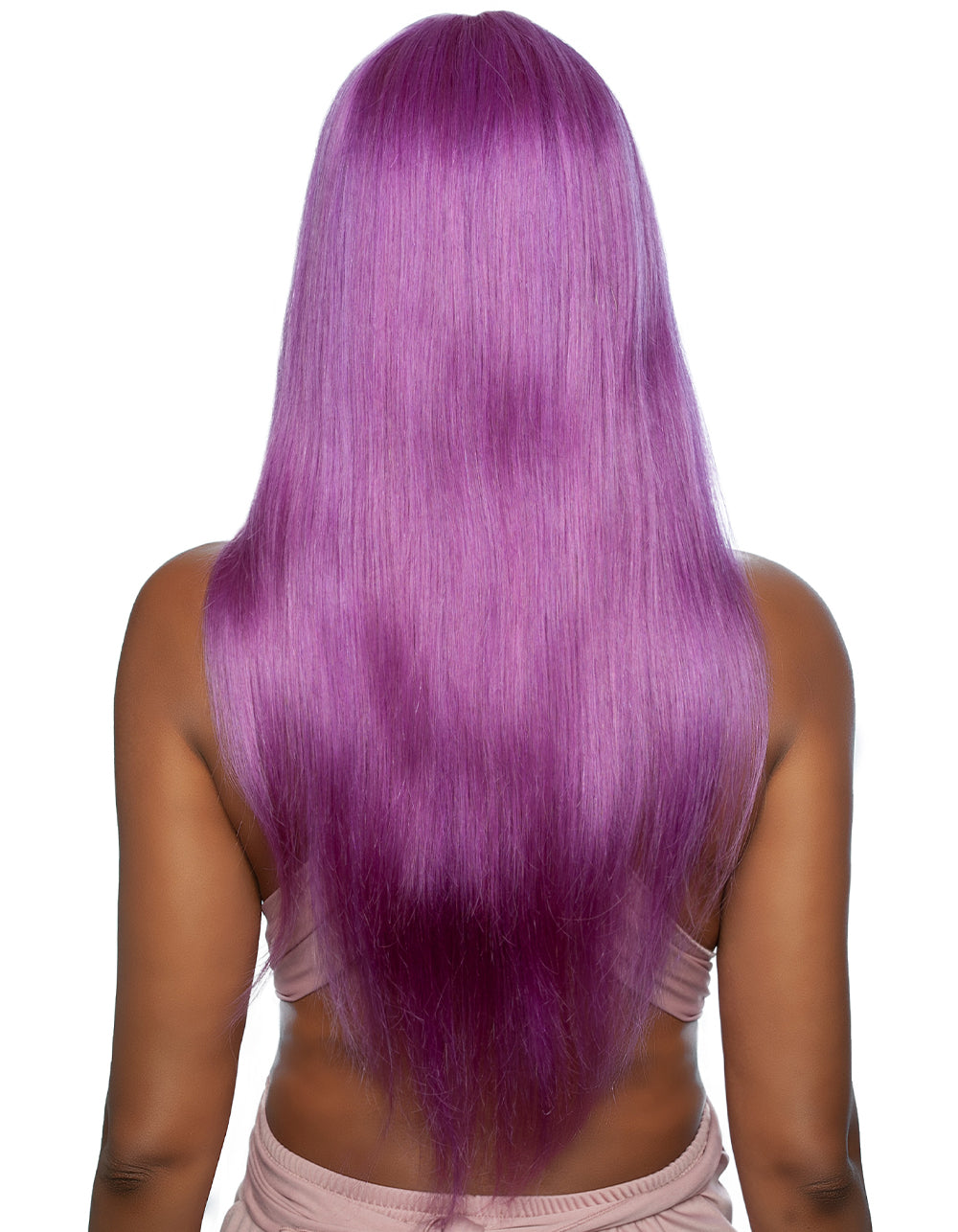 TRILL - TROC206 - 13A VIOLET PURPLE STRAIGHT 100% UNPROCESSED HUMAN 20” HAIR WIG