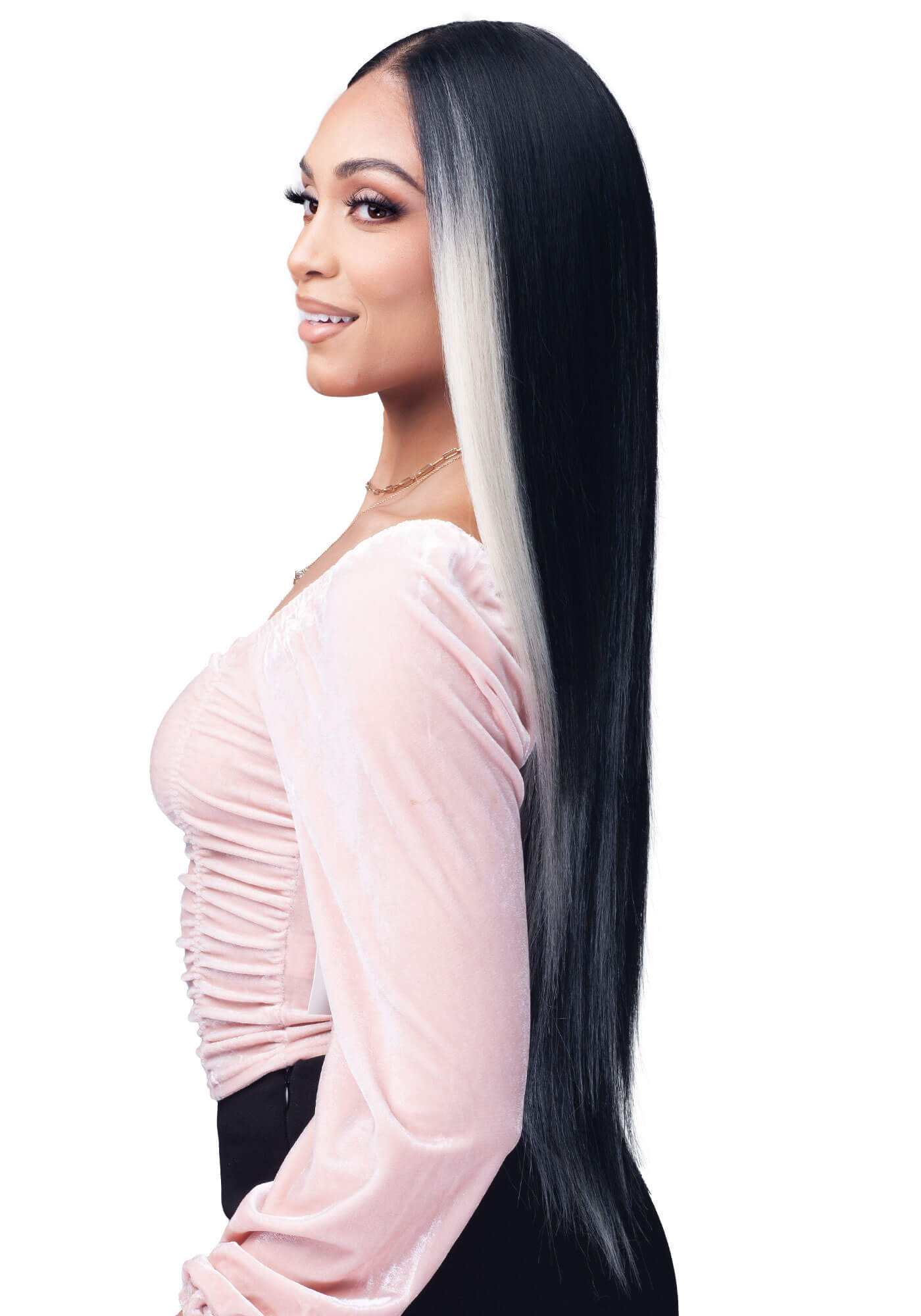 LAUDE & CO - UGBL005 MONET HUMAN BLEND LACE FRONT WIG