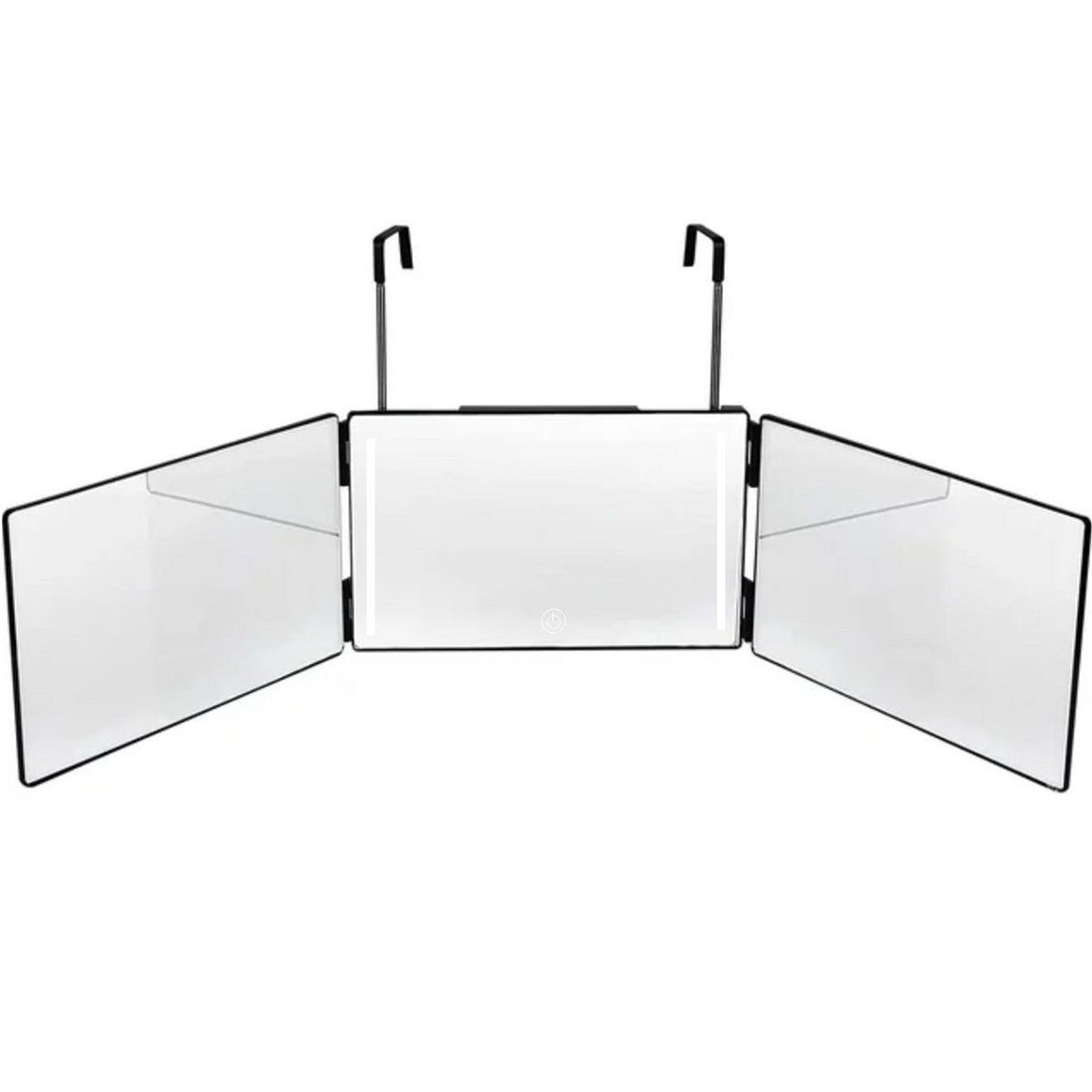 BLACK ICE TRIFOLD 3 WAY MIRROR WITH RECHARGEABLE LED LIGHT