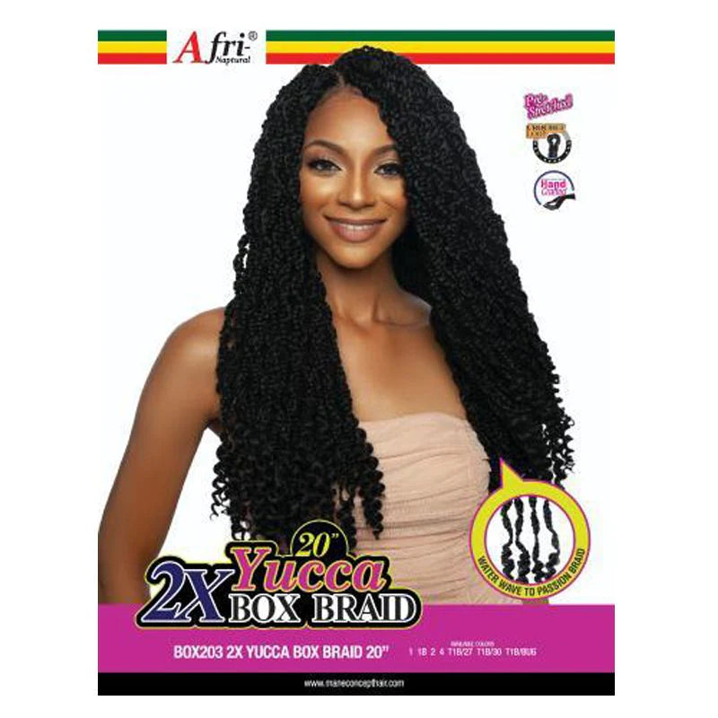 AFRI 2X YUCCA BOX BRAID 14" CROCHET BRAIDING HAIR