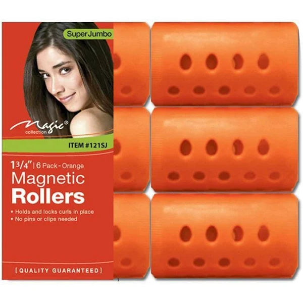 MAGIC COLLECTION  MAGNETIC 1 3/4&quot; ROLLERS 6 PIECES