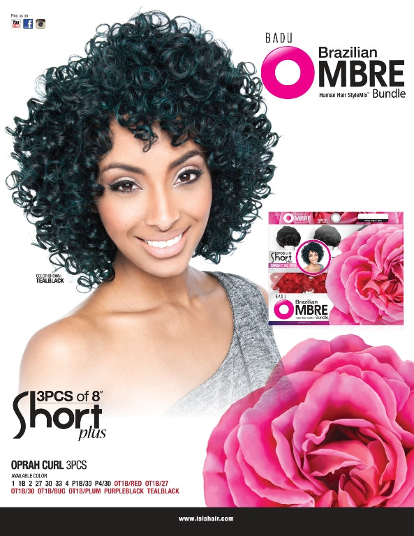 MANE CONCEPT - BADU SHORT PLUS OPRAH CURLS 8" 3PCS