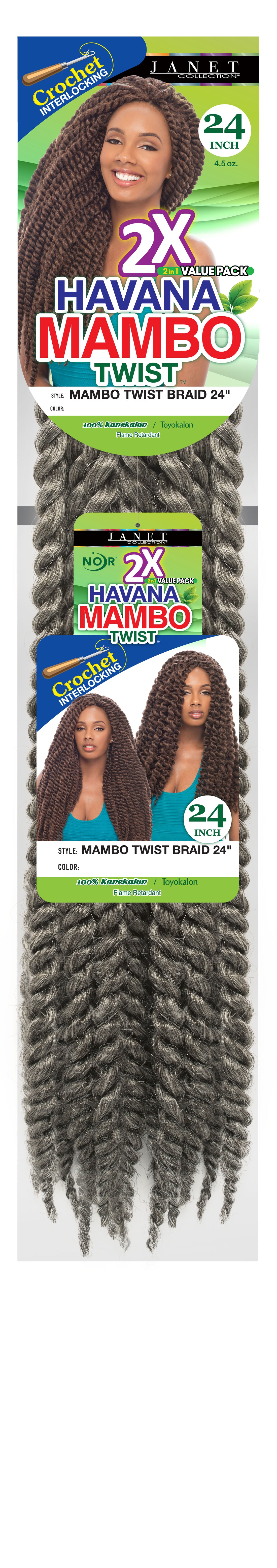 2X MAMBO TWIST BRAID 24"