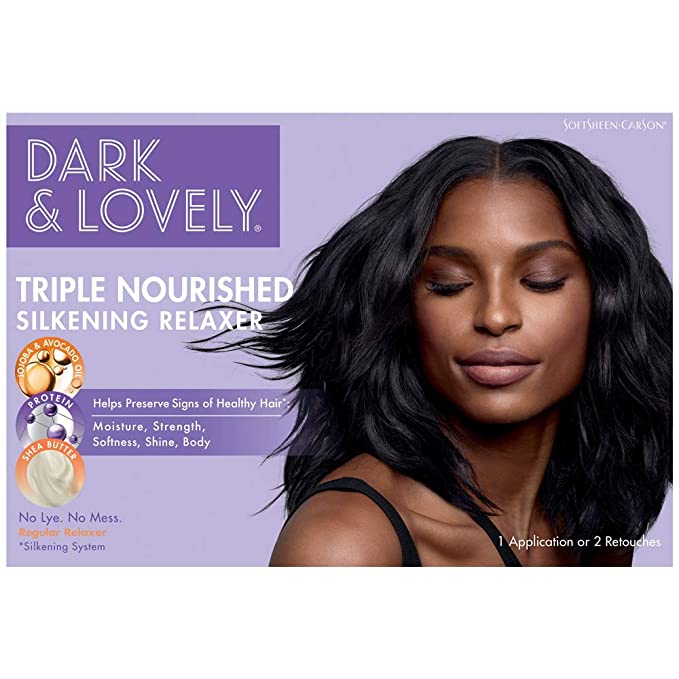 SOFTSHEEN CARSON DARK & LOVELY TRIPLE NOURISHED SILKENING RELAXER KIT