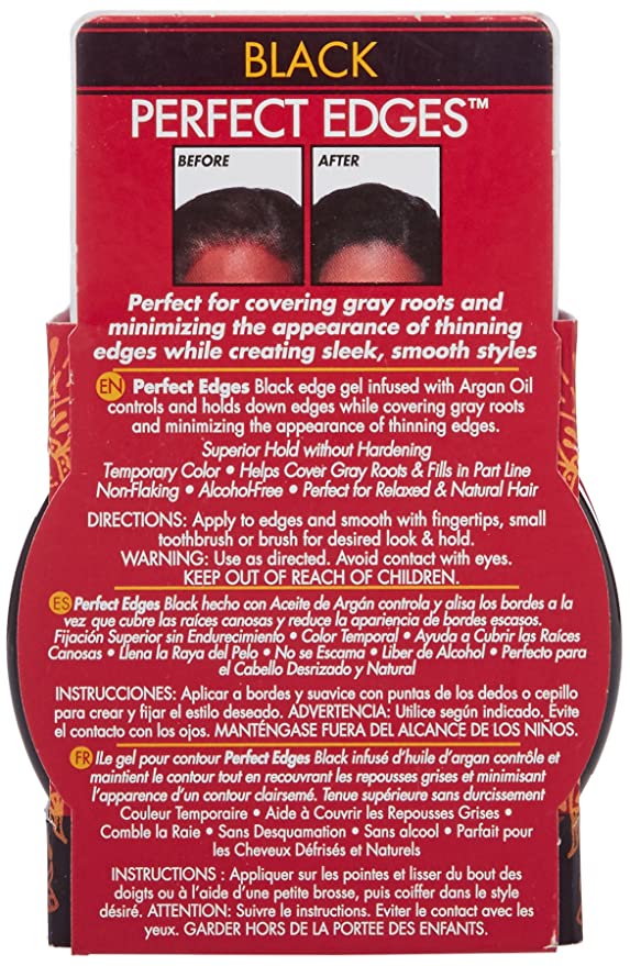 CRÈME OF NATURE ARGAN BLACK PERFECT EDGES - EXTRA HOLD (2.25OZ)
