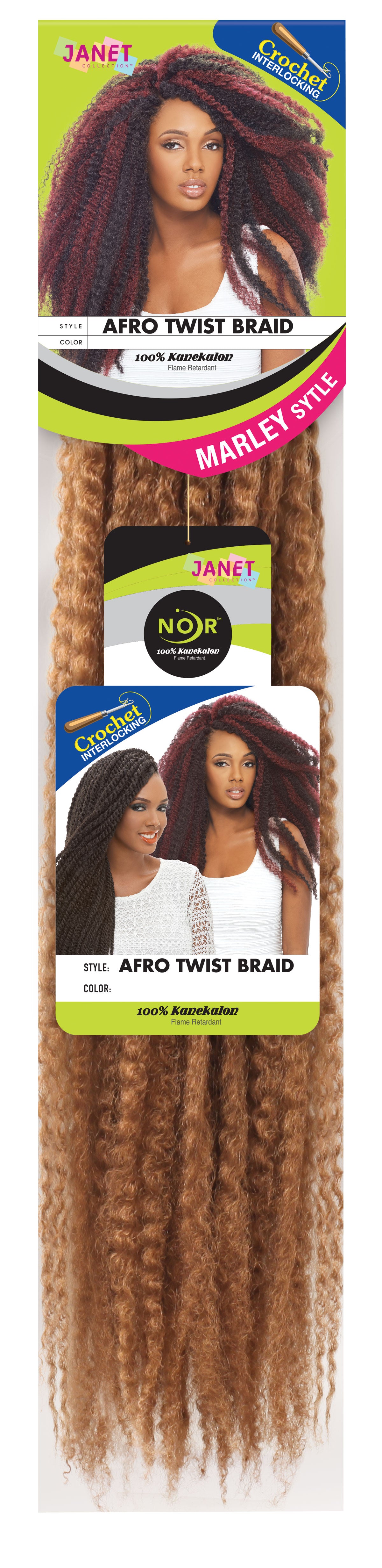 JANET COLLECTION - 2X AFRO MARLEY BRAIDING HAIR (AFRO TWIST)