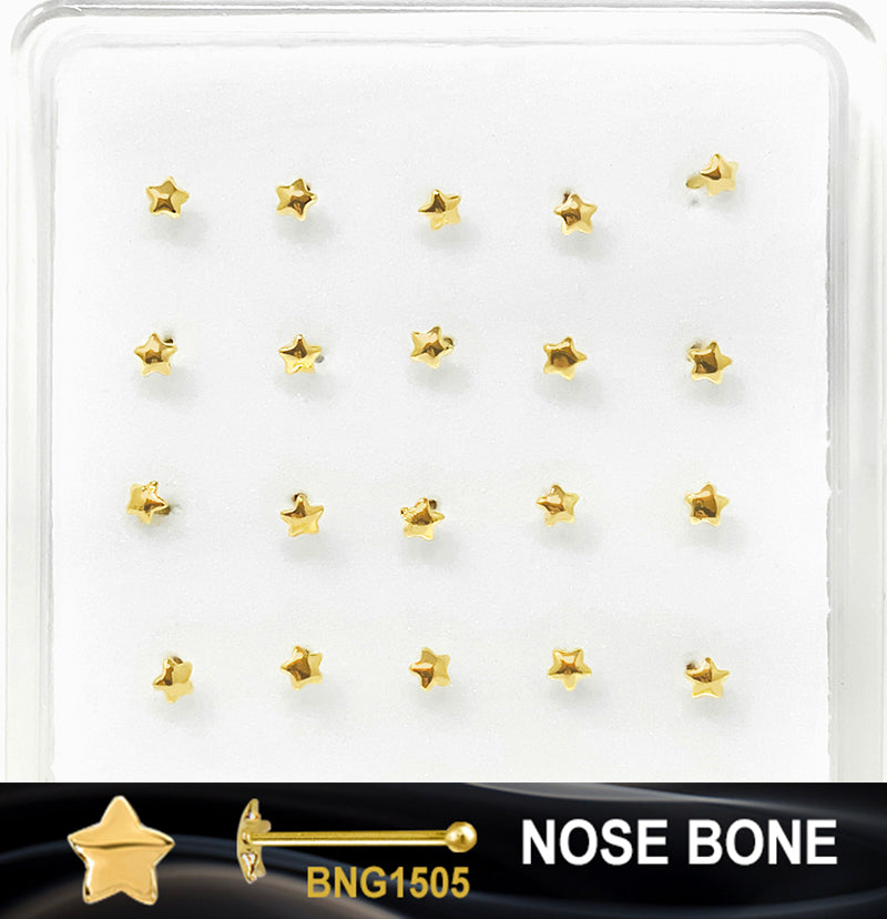 GOLD NOSE RING (BONE) - SOLD BY EACH UNIT