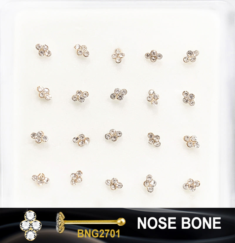 GOLD NOSE RING (BONE) - SOLD BY EACH UNIT