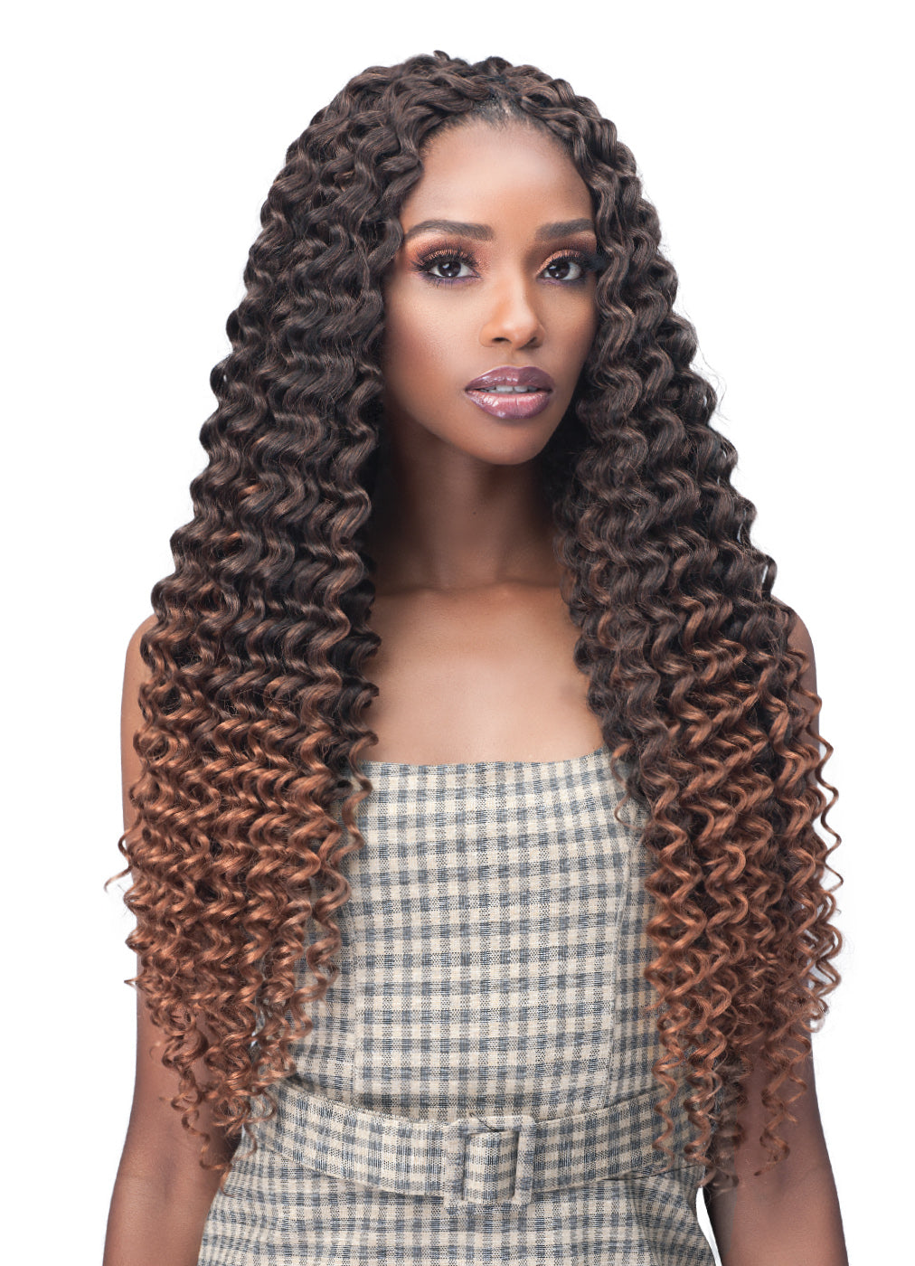 B0BBIBOSS - 2X BRAZILIAN DEEP CURL 20" CROCHET BRAIDING HAIR