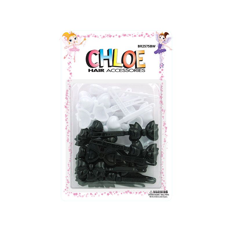 CHLOE BARRETTES RIBBON 24PCS