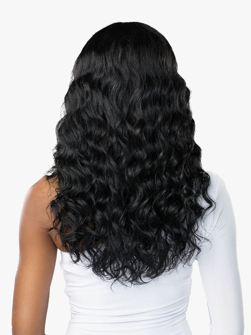SENSATIONNEL - BUTTA LACE HUMAN HAIR BLEND DEEP WAVE 20″ LACE FRONT WIG