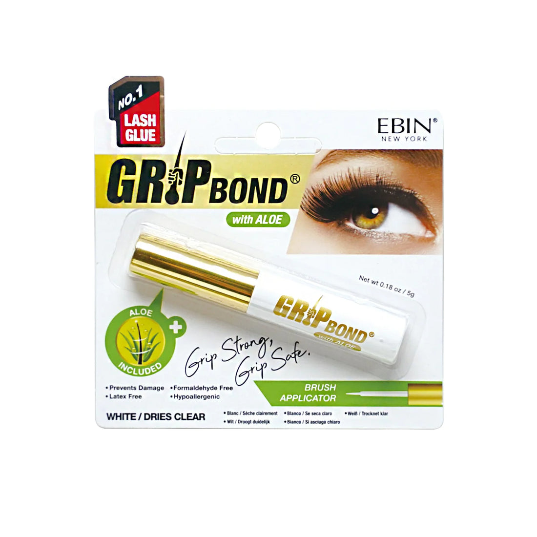 EBIN - GRIP BOND LASH ADHESIVE WITH ALOE