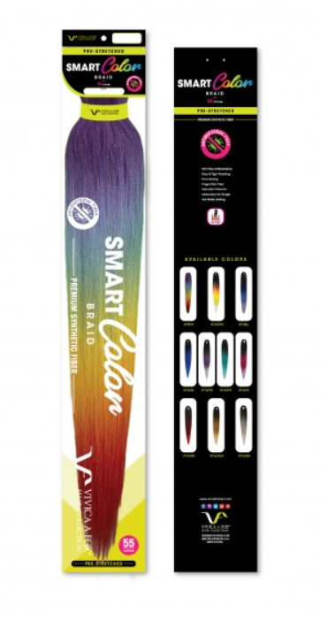 VIVICA FOX - SMART COLOR BRAID - 55" SINGLE PACK BRAIDING HAIR