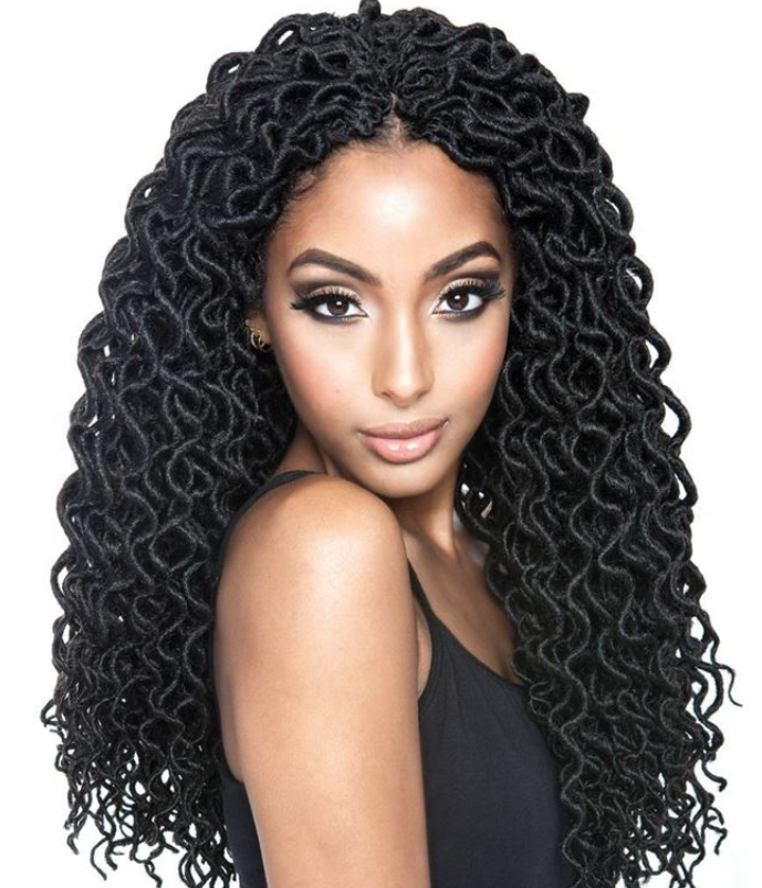 AFRI - CURLED FAUX LOCS 18" CROCHET BRAIDING HAIR