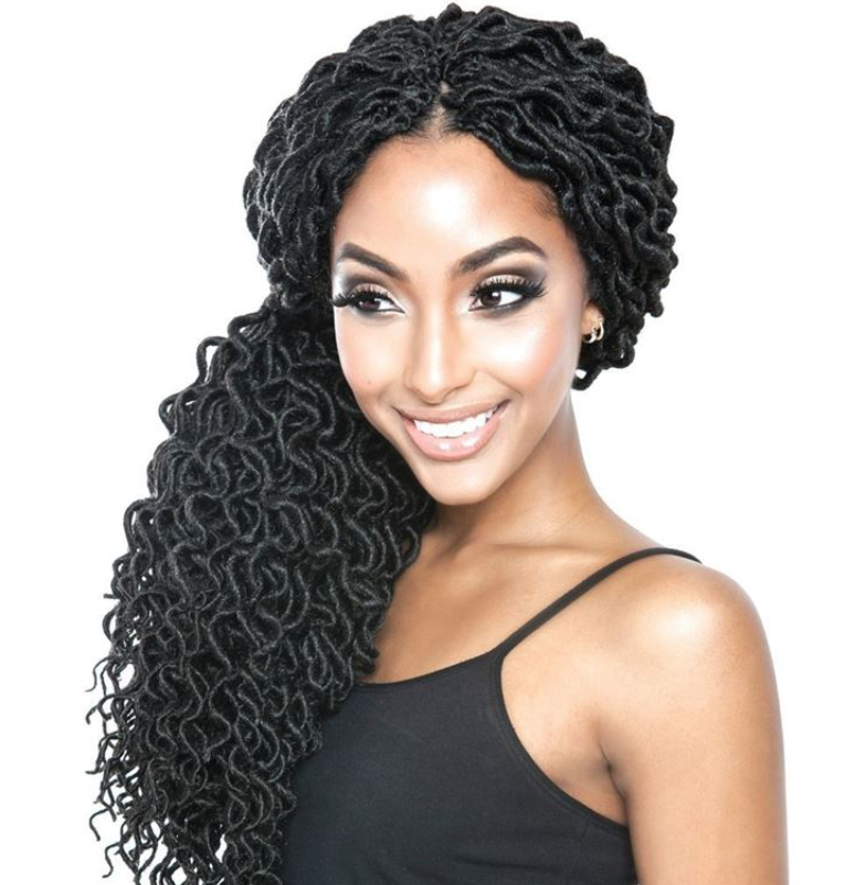 AFRI - CURLED FAUX LOCS 18" CROCHET BRAIDING HAIR