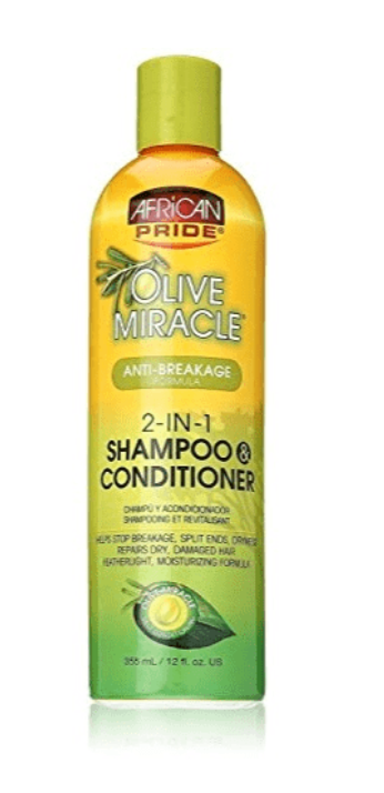 AFRICAN PRIDE OLIVE MIRACLE 2-IN-1 SHAMP & CO
