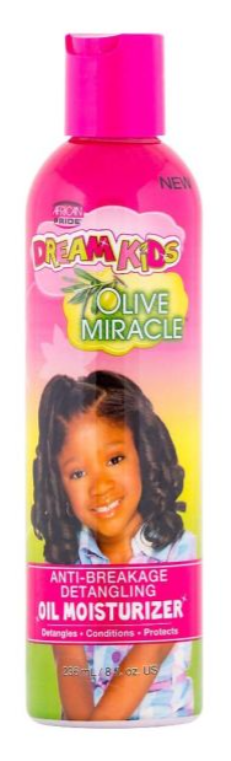 AFRICAN PRIDE DREAM KIDS OLIVE MIRACLE ANTI-BREAKAGE DETANGLING OIL MOISTURIZER 8 OZ