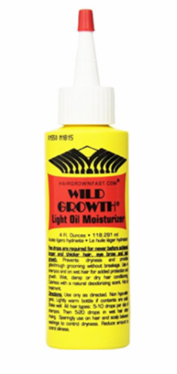 WILD GROWTH LIGHT OIL MOISTURIZER 4 OZ