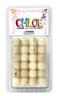 CHLOE WOODEN ROUND BEADS 24PCS