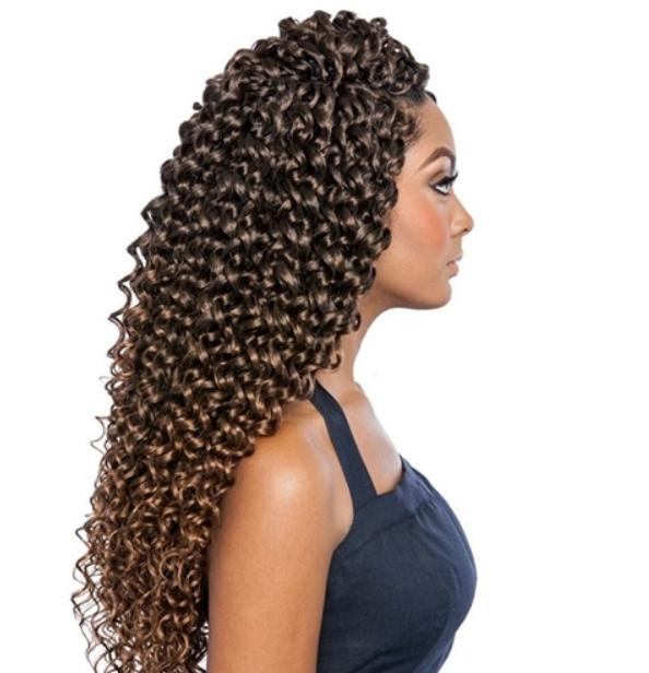 AFRI - CBP04 CASCADING RIPPLE WAVE 18" CROCHET BRAIDING HAIR