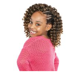 MANE CONCEPT KB01 - CUTIE CURL CROTCH BRAIDING HAIR