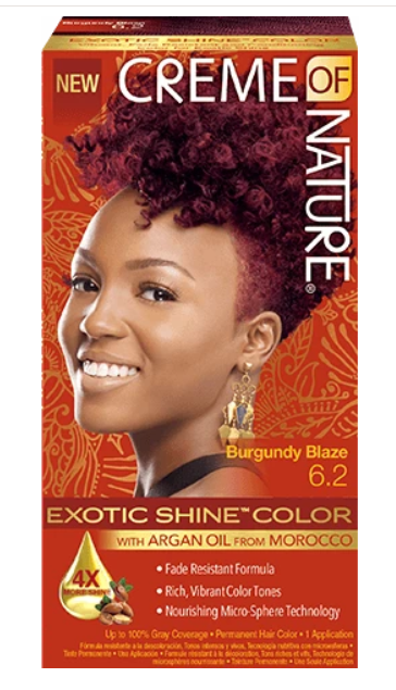 CREME OF NATURE EXOTIC SHINE COLOR PERMANENT HAIR WITH ARGAN OIL