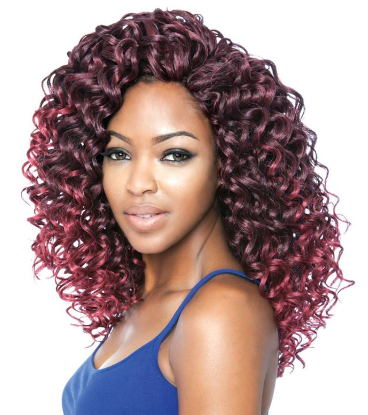 AFRI - CB3X03 - DEEP TWIST 3X  10"/12"/14" CROCHET BRAIDING HAIR