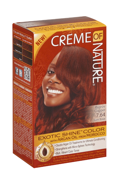 CREME OF NATURE EXOTIC SHINE COLOR PERMANENT HAIR WITH ARGAN OIL