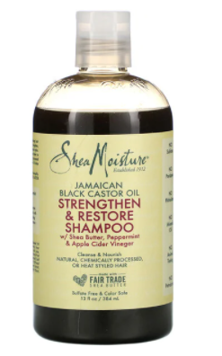 SHEA MOISTURE - JAMAICAN BLK CASTOR OIL - STRENGTHEN & RESTORE HAIR SHAMPOO 13OZ
