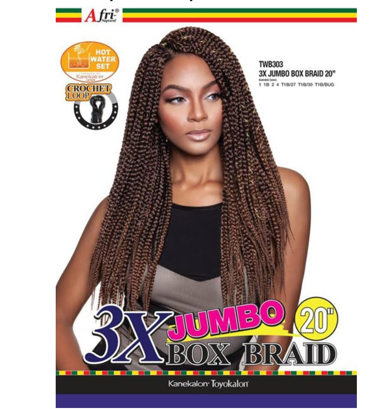 AFRI - TWB303 3X JUMBO BOX BRAID 20"